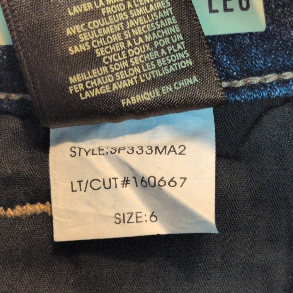 KUT from the Kloth Straight Leg Jeans Dark Wash Blue SP333MA2 Womens 6 - Picture 11 of 15